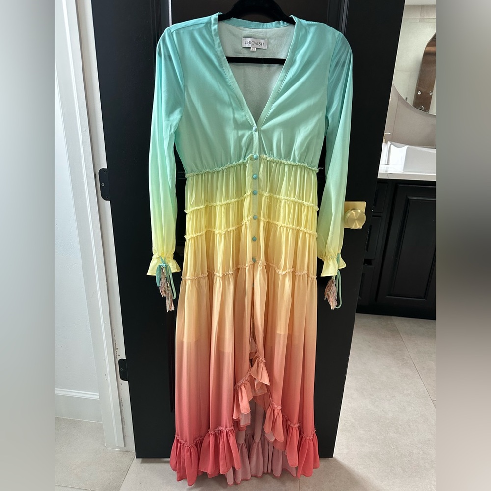 Colorful Ombre Maxi Dress